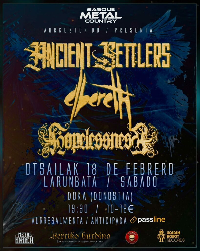 Ancient Settlers (BASQUE METAL COUNTRY - Donostia)